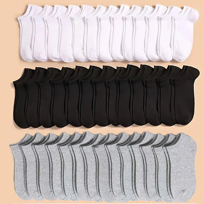 Men's Casual Socks Soft Breathable Low Cut Everyday Socks