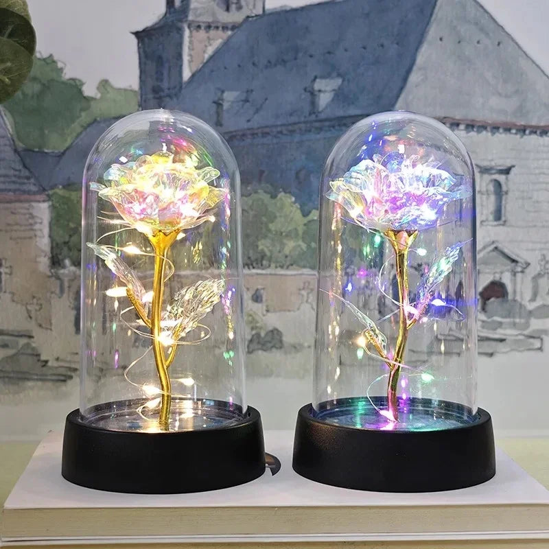 Artificial Rose LED Light Flower for Valentine’s Day Wedding Decor