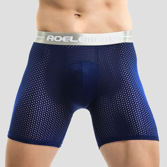 Men's Boxer Shorts Extra Long Loose Fit Sports Underwear