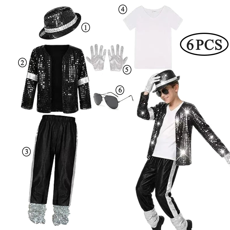 Kids Stage Performance Costume Singer Dance Outfit for Halloween