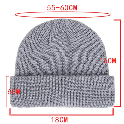 Winter Beanie Knit Hat Warm Unisex Casual Outdoor Cap