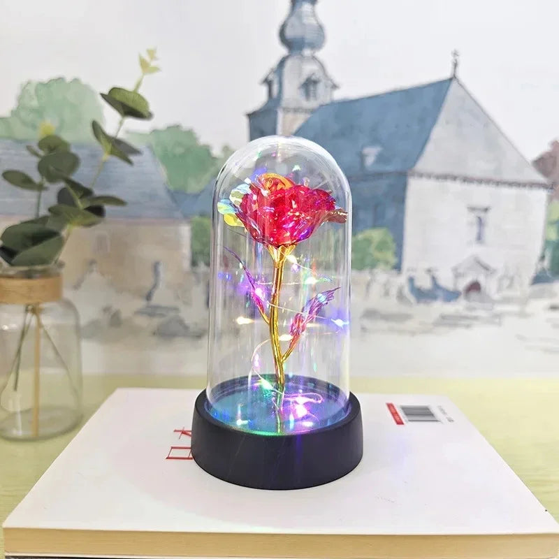 Artificial Rose LED Light Flower for Valentine’s Day Wedding Decor