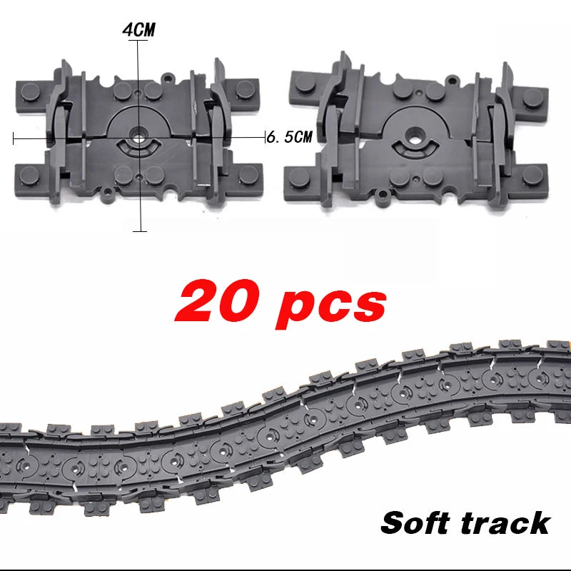Flexible Train Tracks Set – Curved & Straight Rails for Kids