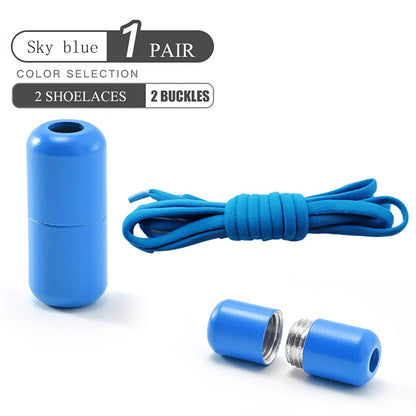 No Tie Shoelaces Elastic Quick Lock Laces for Kids & Adults
