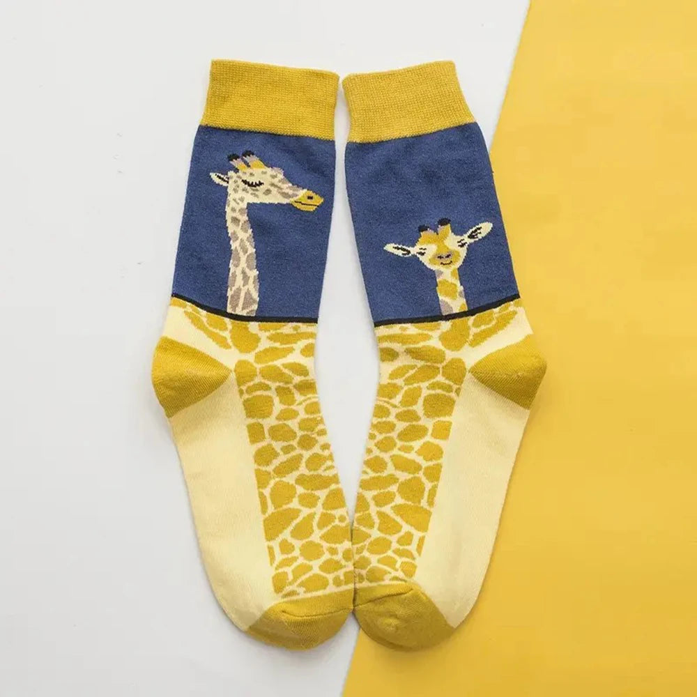 Women's Cartoon Socks, Cute Funny Goose Casual Socks