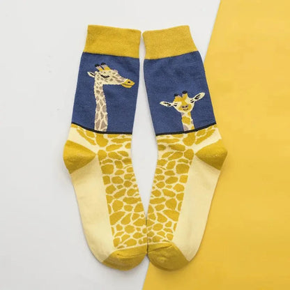 Women's Cartoon Socks, Cute Funny Goose Casual Socks