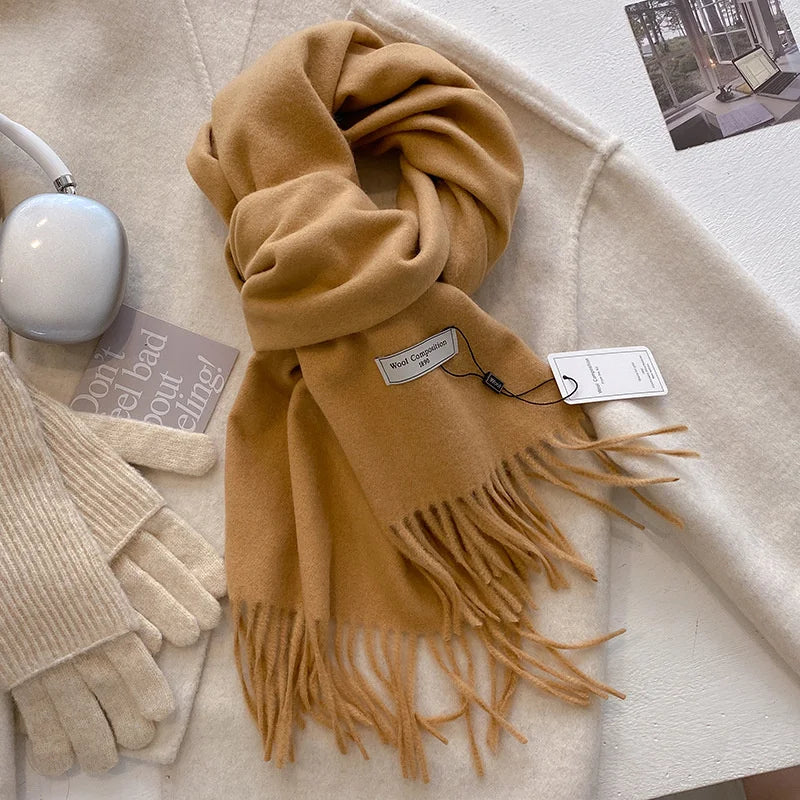 Women’s Winter Scarf – Warm Wool Blend Wrap for Cold Weather