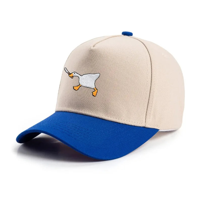 Embroidered Baseball Cap with Goose Design for Men & Women