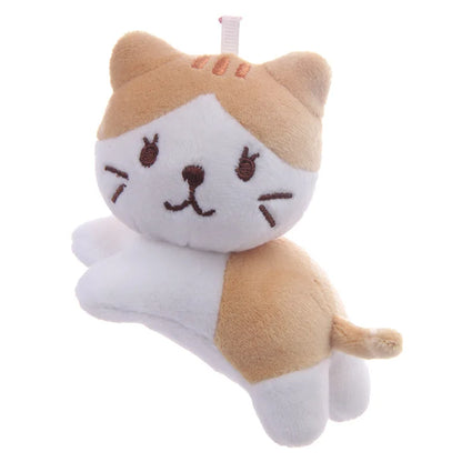 Plush Cat Keychain 12cm Cute Kitten Backpack Pendant Toy