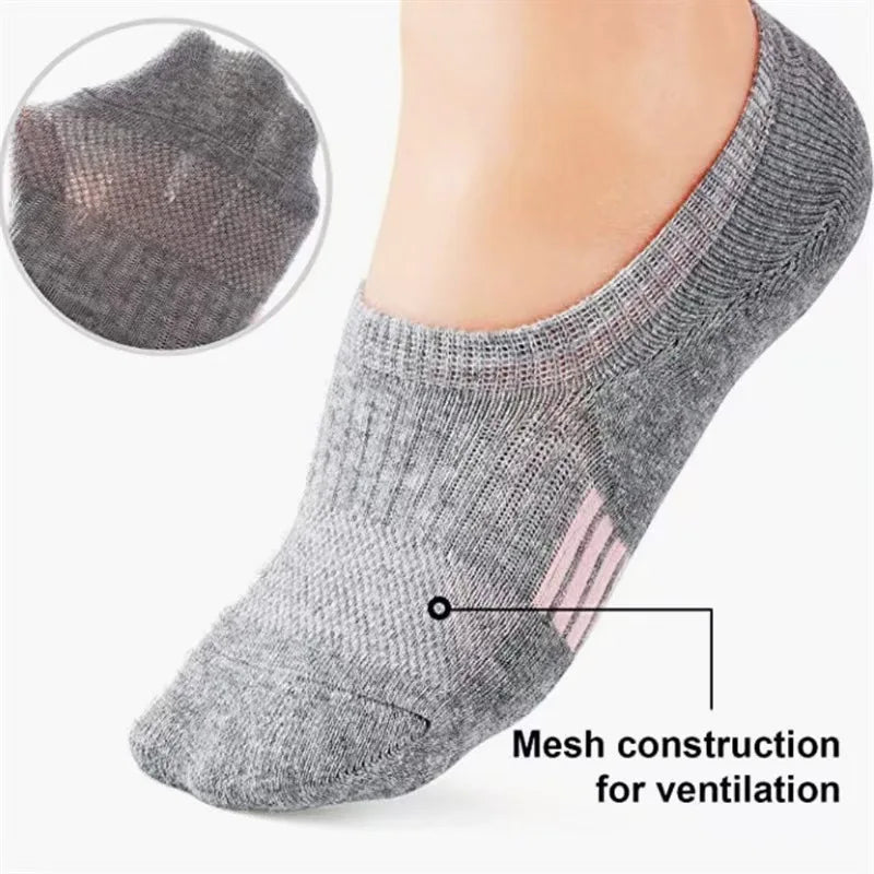 Women’s Ankle Socks Breathable Mesh No-Show Lightweight