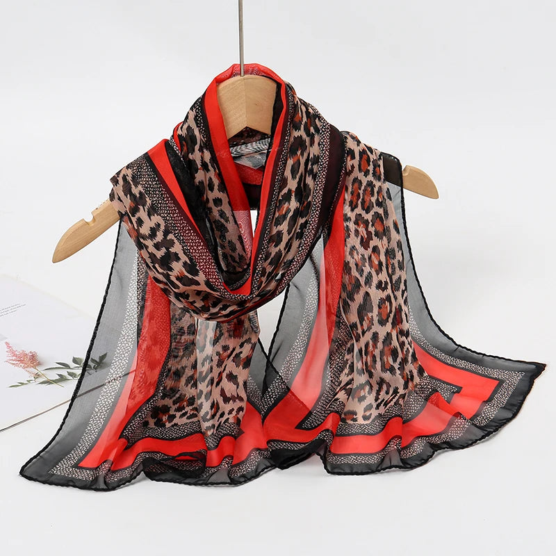 Chiffon Scarf for Women, 50×160cm Lightweight Summer Shawl
