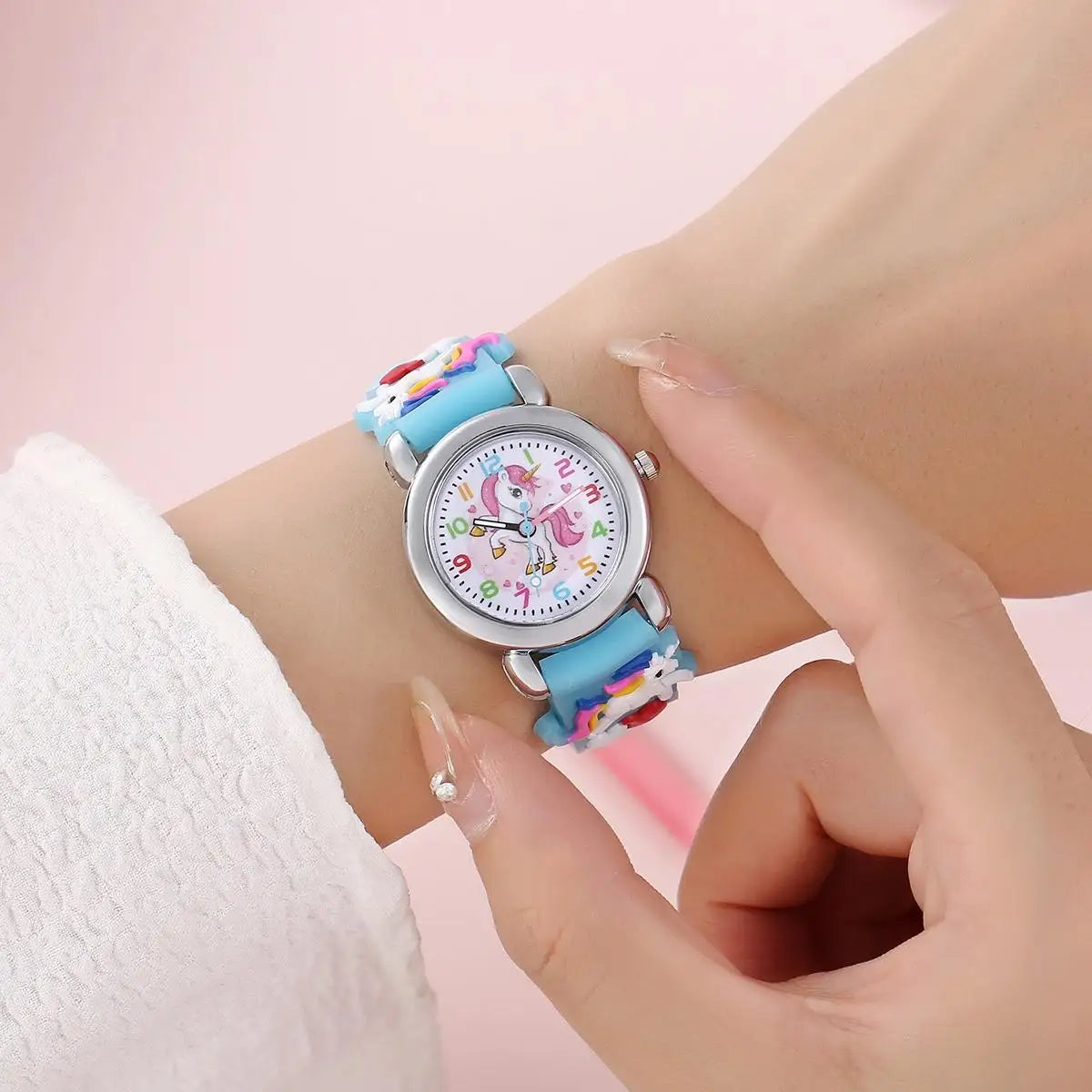 Kids Analog Watch with Colorful Cartoon Design and Quartz Movement