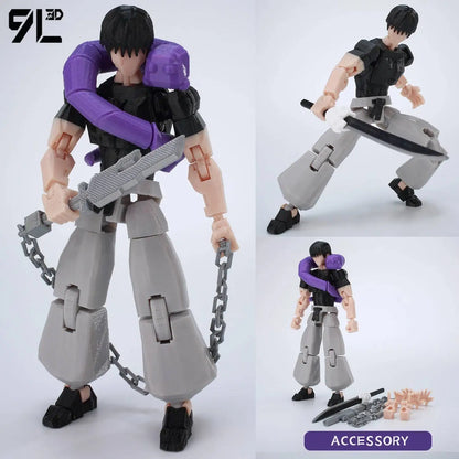 Poseable Action Figure 14cm 3D Printed Collectible Model
