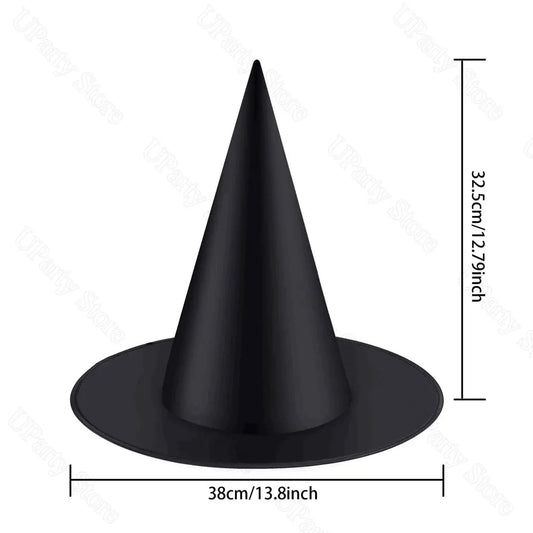 Halloween Witch Hats, Black Hanging Decorations 6/12 Pcs