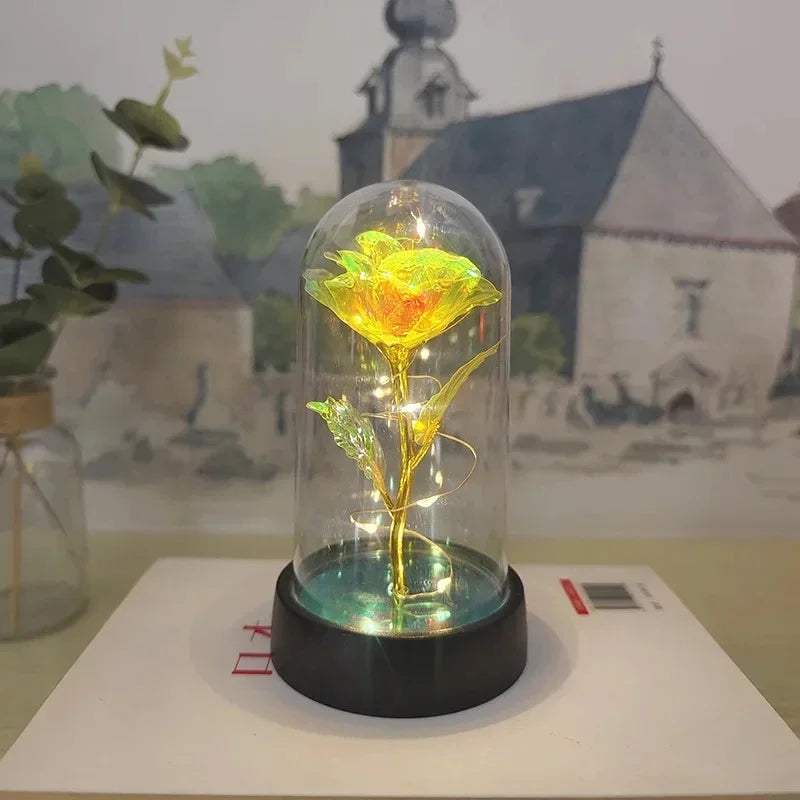 Artificial Rose LED Light Flower for Valentine’s Day Wedding Decor