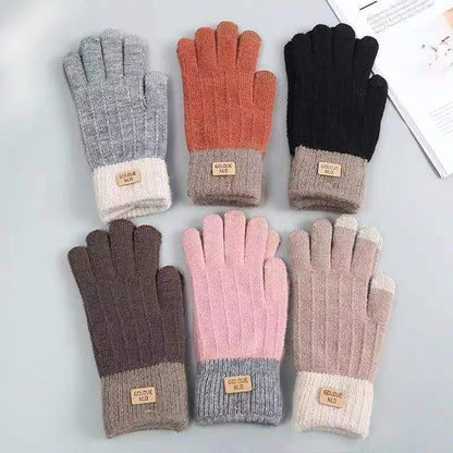 Winter Gloves Touchscreen Warm Knit Gloves for Outdoor Activities
