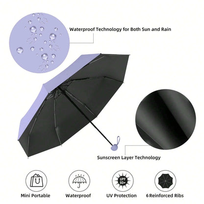 Mini UV Umbrella – Compact Folding Sun & Rain Protection