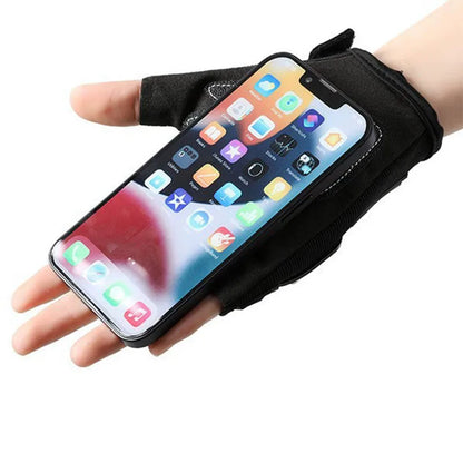 Half Finger Motorcycle Gloves Anti-Slip Cycling Riding Gloves