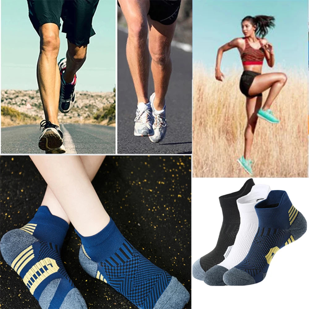 Running Sports Socks Quick Drying Athletic Training 3-Pair