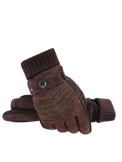 Men's Winter Motorcycle Gloves Warm Touchscreen Anti-Slip