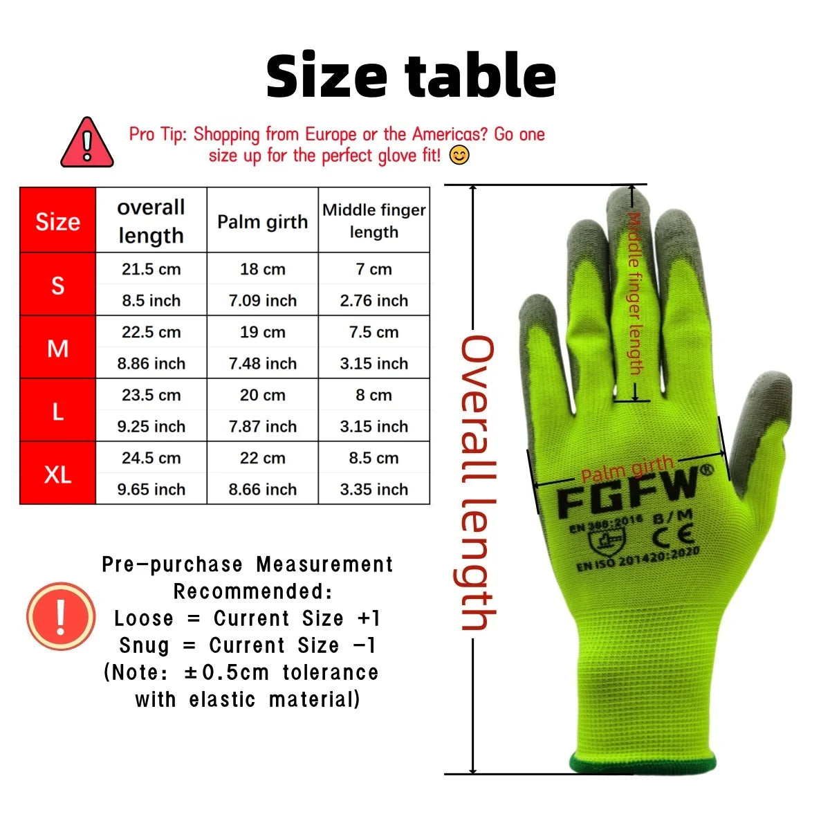PU Coated Work Gloves Lightweight Anti-Slip Safety Gloves 10 Pairs
