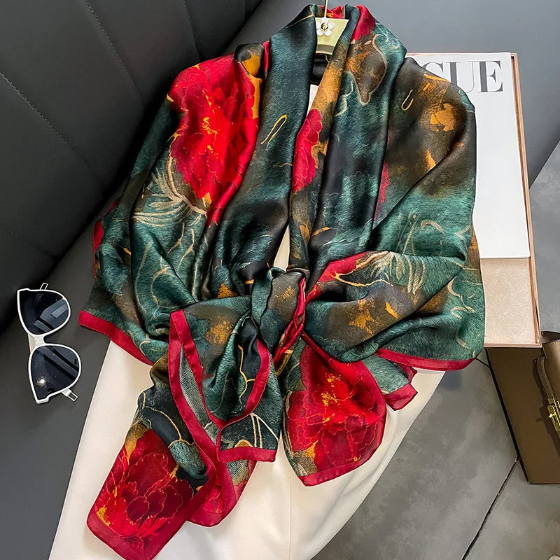 Women's Polyester Scarf, Soft Long Shawl for Beach & Everyday Wear