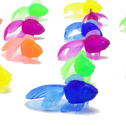 10PCS Goldfish Bath Toys – Floating Fish Water Play Set for Kids