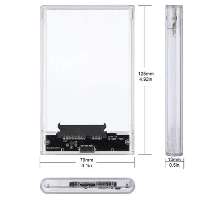 2.5 Inch HDD Enclosure USB 3.0 SATA SSD Hard Drive Case