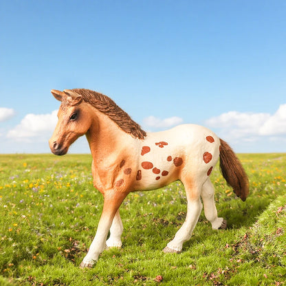 Horse Figurine, Realistic PVC Animal Model Toy for Kids