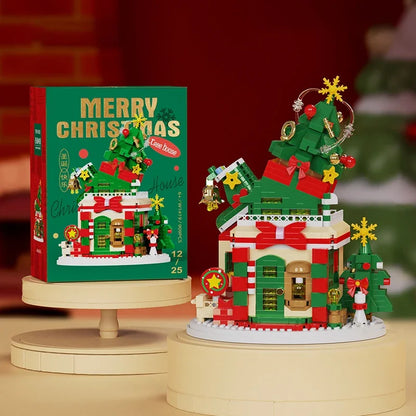 Christmas Building Blocks Set, Micro DIY Holiday Decoration Toy