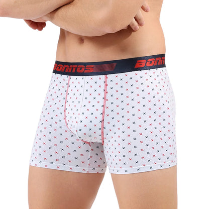 Men's Cotton Boxer Shorts Stretch Underwear Printed Design