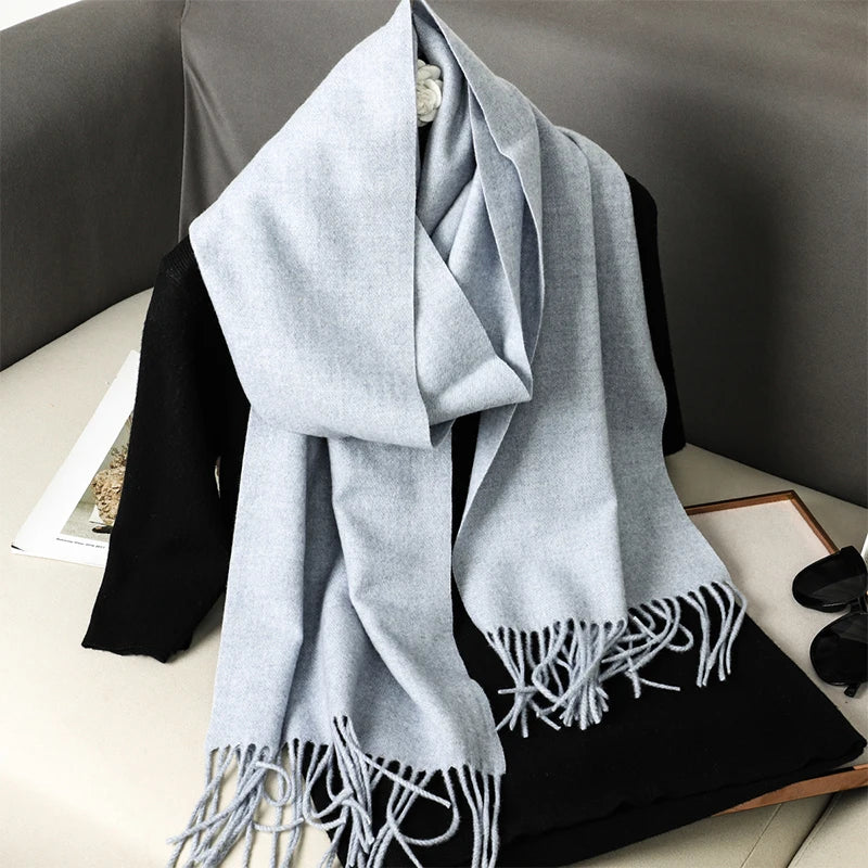 Women's Winter Scarf – Long Warm Solid Shawl Wrap