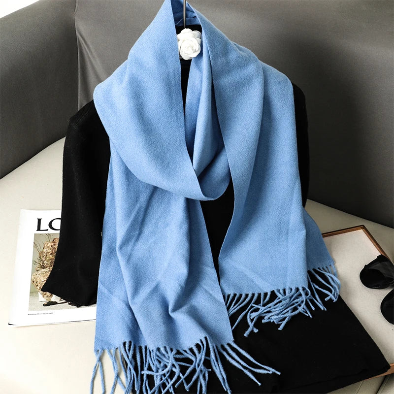 Women's Winter Scarf – Long Warm Solid Shawl Wrap