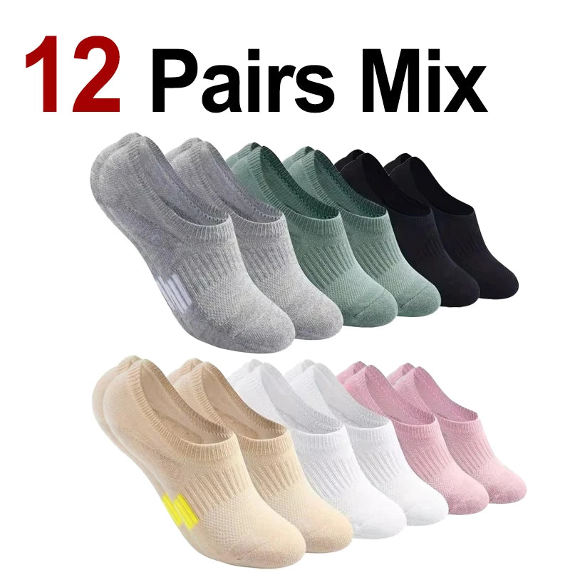 Women’s Ankle Socks Breathable Mesh No-Show Lightweight
