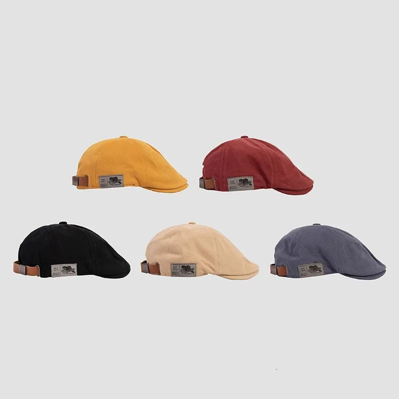 Men's Ivy Cap Cotton Flat Newsboy Hat Classic Winter Style
