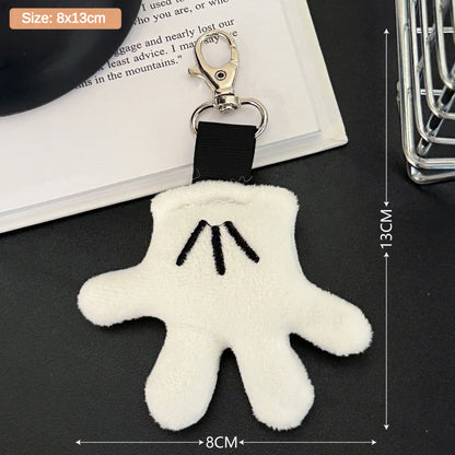 Plush Keychain Cute Glove Pendant for Bags and Accessories