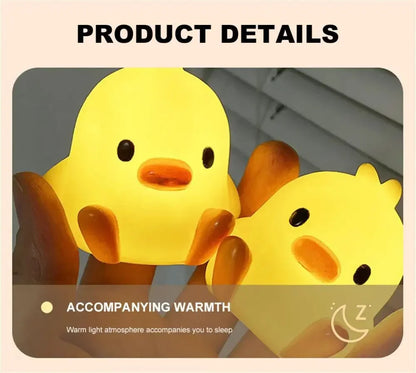 Duck Night Light for Kids, Cute LED Bedside Lamp