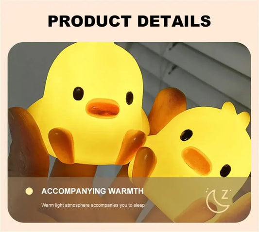 Duck Night Light for Kids, Cute LED Bedside Lamp