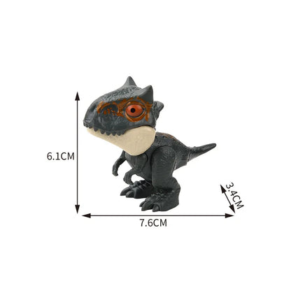 Dinosaur Finger Toy for Kids, Interactive Triceratops & T-Rex Model