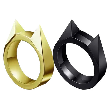 Cat Ear Ring Metal Statement Jewelry Accessory