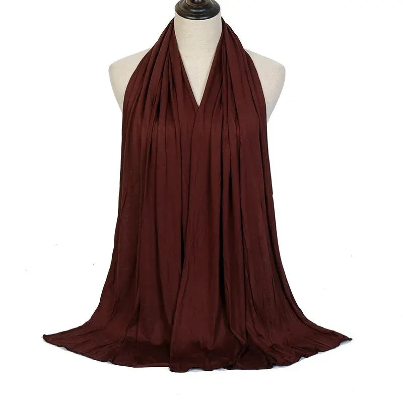 Cotton Hijab Scarf Soft Jersey Muslim Head Wrap for Women