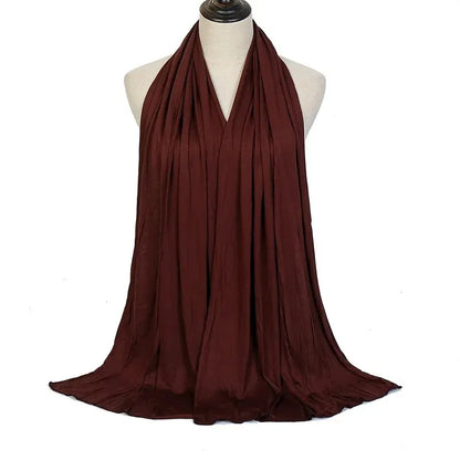 Cotton Hijab Scarf Soft Jersey Muslim Head Wrap for Women