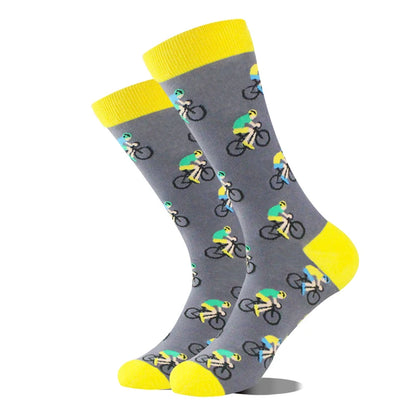 Funny Men's Socks Cotton Novelty Crew Socks Unisex