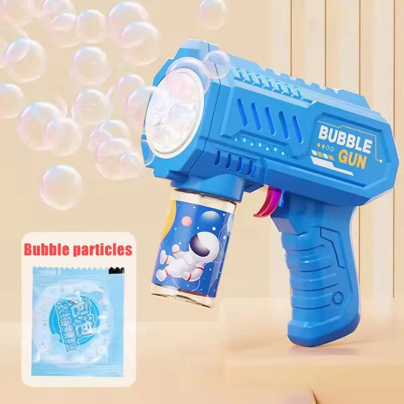 Automatic Bubble Gun Toy Rocket Bubble Machine for Outdoor Play