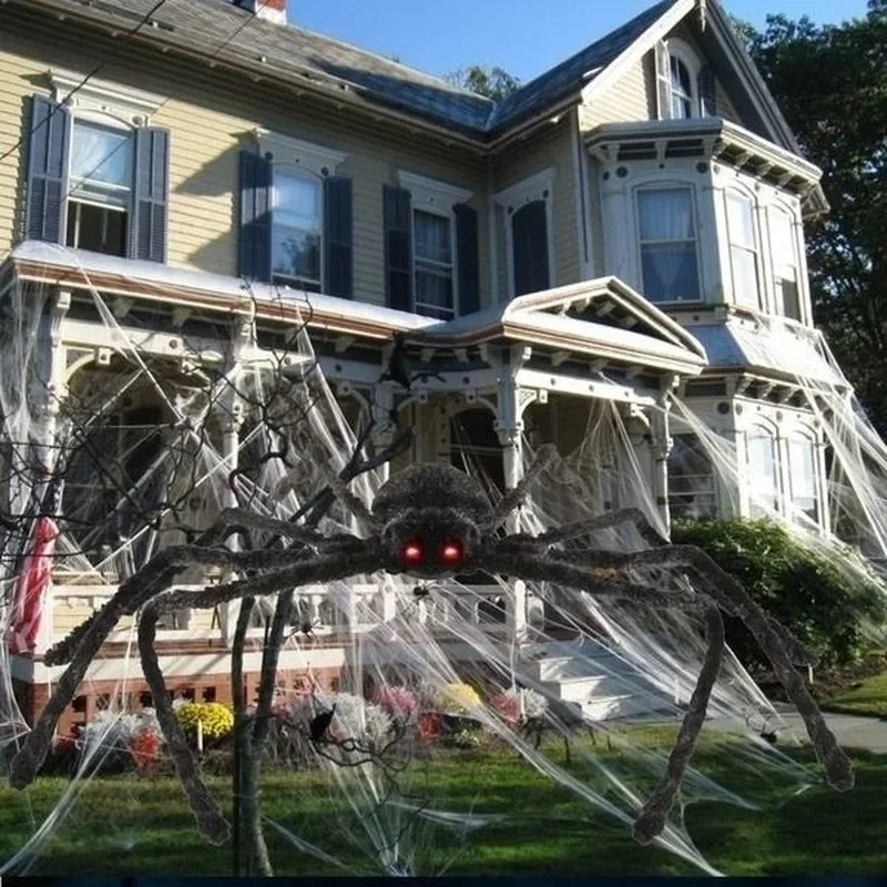 Halloween Spider Decoration – Giant Plush Spider Prop