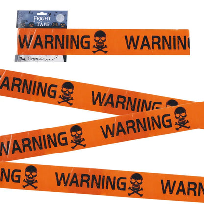 Halloween Warning Tape – 6M Skull Caution Party Decoration