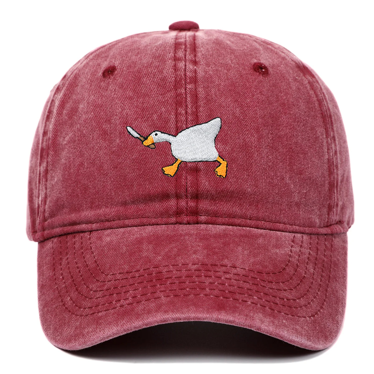 Embroidered Baseball Cap with Goose Design for Men & Women