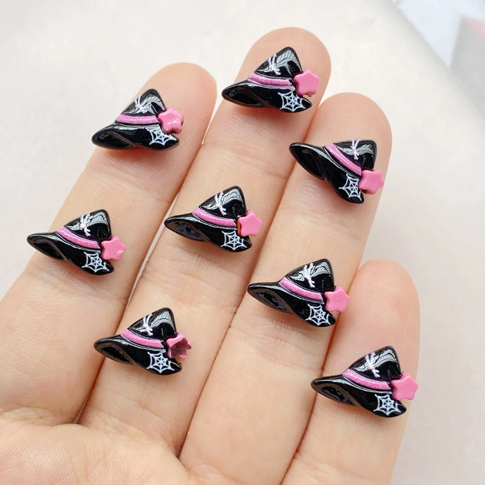 Halloween Nail Art Charms, 20Pcs 3D Resin Nail Decorations