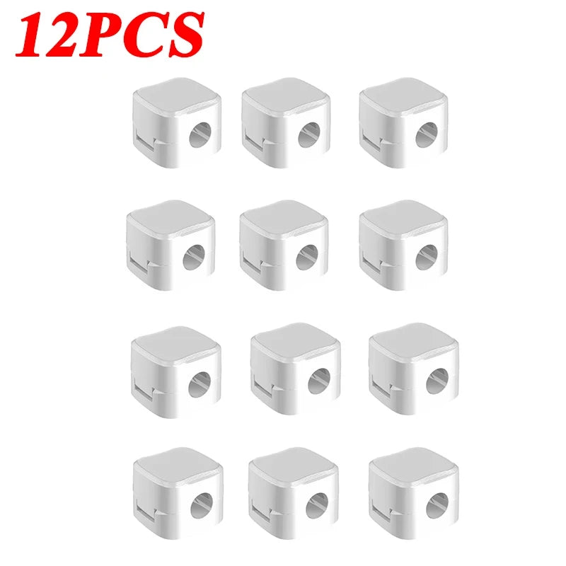 Magnetic Cable Clips Adhesive Cable Organizer for Desk and Home