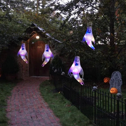 Halloween LED Ghost Decoration 130cm Hanging Luminous Prop